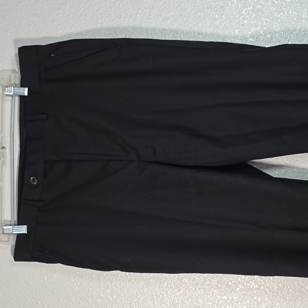 Lauren Ralph Lauren Black Lebel Classic Black Men's Dress Pants - Picture 2 of 10